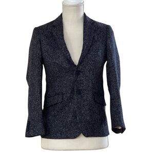 NWT Elie Balleh Big Boys Navy Slim Fit Melange Jacket 
Size M (10/12)